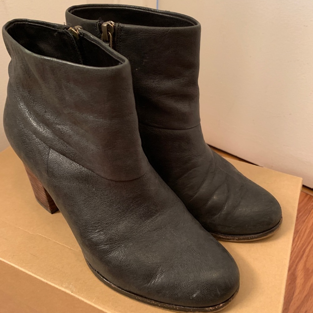 Cole Haan Black Leather Bootie Size 6